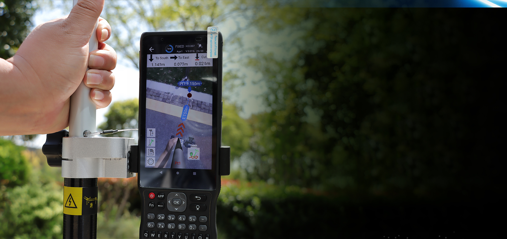 APEKS AP20AR GNSS RTK — AR stakeout