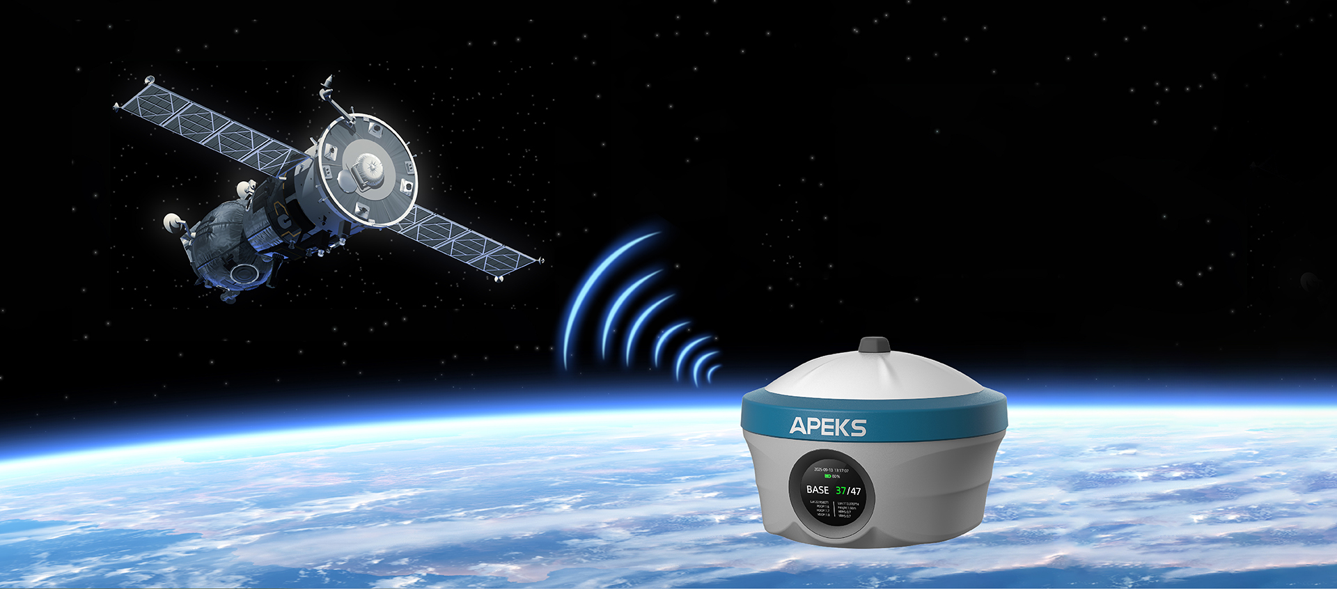 APEKS Max5 Base GNSS Receiver — Full satelling tracking